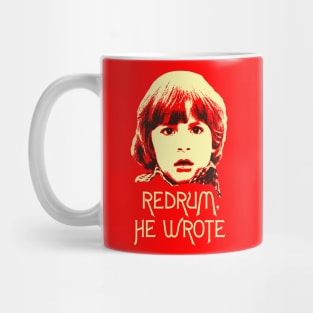 Redrum, He Wrote (cream) Mug